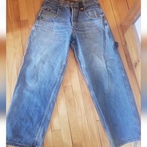 Vintage Y2K 90s Paco Sport Blue Denim Carpenter Painters Jeans men's 34/32